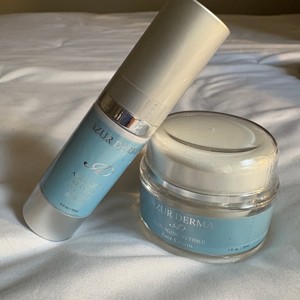 Azur Derma Anti-Aging Retinol Face Cream and Eye Serum
